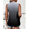 imageZeagoo Tank Tops for Women Sleeveless Eyelet Shirts High Neck Cute Summer Top Loose Fit SXXL07ombre Grey