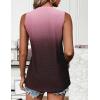 imageZeagoo Tank Tops for Women Sleeveless Eyelet Shirts High Neck Cute Summer Top Loose Fit SXXL08ombre Pink