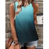 imageZeagoo Tank Tops for Women Sleeveless Eyelet Shirts High Neck Cute Summer Top Loose Fit SXXL09ombre Blue