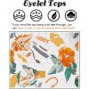 imageZeagoo Tank Tops for Women Sleeveless Eyelet Shirts High Neck Cute Summer Top Loose Fit SXXL12floral Orange