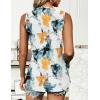 imageZeagoo Tank Tops for Women Sleeveless Eyelet Shirts High Neck Cute Summer Top Loose Fit SXXL15tie Dye Yellow