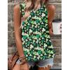 imageZeagoo Tank Tops for Women Sleeveless Eyelet Shirts High Neck Cute Summer Top Loose Fit SXXL17shamrock Green
