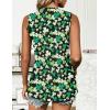imageZeagoo Tank Tops for Women Sleeveless Eyelet Shirts High Neck Cute Summer Top Loose Fit SXXL17shamrock Green