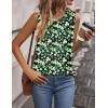 imageZeagoo Tank Tops for Women Sleeveless Eyelet Shirts High Neck Cute Summer Top Loose Fit SXXL17shamrock Green