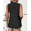 imageZeagoo Tank Tops for Women Sleeveless Eyelet Shirts High Neck Cute Summer Top Loose Fit SXXLBlack