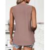 imageZeagoo Tank Tops for Women Sleeveless Eyelet Shirts High Neck Cute Summer Top Loose Fit SXXLDusty Pink
