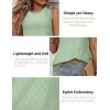 imageZeagoo Tank Tops for Women Sleeveless Eyelet Shirts High Neck Cute Summer Top Loose Fit SXXLMint Green