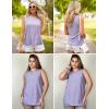 imageZeagoo Tank Tops for Women Sleeveless Eyelet Shirts High Neck Cute Summer Top Loose Fit SXXLPurple
