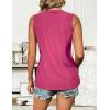 imageZeagoo Tank Tops for Women Sleeveless Eyelet Shirts High Neck Cute Summer Top Loose Fit SXXLZrose Red