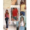 imageZeagoo Tank Tops for Women Sleeveless Eyelet Shirts High Neck Cute Summer Top Loose Fit SXXLZrose Red