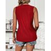imageZeagoo Tank Tops for Women Sleeveless Eyelet Shirts High Neck Cute Summer Top Loose Fit SXXLZwine Red