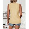 imageZeagoo Tank Tops for Women Sleeveless Eyelet Shirts High Neck Cute Summer Top Loose Fit SXXLZyellow