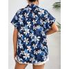 imageZeagoo Womens Hawaiian Button Down Shirts Casual Short Sleeve Floral Tropical Print Summer Blouse Tunic TopAzw38