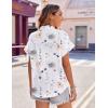 imageZeagoo Womens Hawaiian Button Down Shirts Casual Short Sleeve Floral Tropical Print Summer Blouse Tunic TopDh6