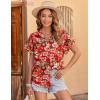 imageZeagoo Womens Hawaiian Button Down Shirts Casual Short Sleeve Floral Tropical Print Summer Blouse Tunic TopDh672