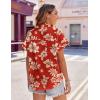 imageZeagoo Womens Hawaiian Button Down Shirts Casual Short Sleeve Floral Tropical Print Summer Blouse Tunic TopSf30