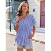 imageZeagoo Womens Hawaiian Button Down Shirts Casual Short Sleeve Floral Tropical Print Summer Blouse Tunic TopTw221