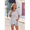 imageZeagoo Womens Hawaiian Button Down Shirts Casual Short Sleeve Floral Tropical Print Summer Blouse Tunic TopTw464