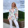 imageZeagoo Womens Shirts Button Down Printed Lantern Long Sleeve Blouse Fashion Casual Tops 2025A B2 Multicolor