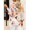 imageZeagoo Womens Shirts Button Down Printed Lantern Long Sleeve Blouse Fashion Casual Tops 2025A B2 Multicolor