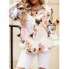 imageZeagoo Womens Shirts Button Down Printed Lantern Long Sleeve Blouse Fashion Casual Tops 2025A B2 Multicolor