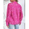 imageZeagoo Womens Shirts Button Down Printed Lantern Long Sleeve Blouse Fashion Casual Tops 2025B2 Pink Dot