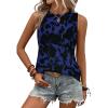 10-floral Dark Blue