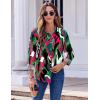 imageZeagoo Button Down Shirts for Women Dressy Floral Printed Long Sleeve Blouse Business Casual Work TopsCx254