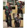 imageZeagoo Button Down Shirts for Women Dressy Floral Printed Long Sleeve Blouse Business Casual Work TopsCx254