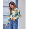 imageZeagoo Button Down Shirts for Women Dressy Floral Printed Long Sleeve Blouse Business Casual Work TopsDh637