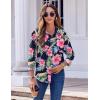 imageZeagoo Button Down Shirts for Women Dressy Floral Printed Long Sleeve Blouse Business Casual Work TopsHf60