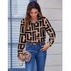 imageZeagoo Button Down Shirts for Women Dressy Floral Printed Long Sleeve Blouse Business Casual Work TopsJh308