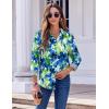 imageZeagoo Button Down Shirts for Women Dressy Floral Printed Long Sleeve Blouse Business Casual Work TopsWf32