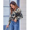 imageZeagoo Button Down Shirts for Women Dressy Floral Printed Long Sleeve Blouse Business Casual Work TopsZr220