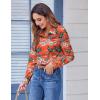 imageZeagoo Button Down Shirts for Women Dressy Floral Printed Long Sleeve Blouse Business Casual Work TopsZw45