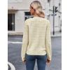 imageZeagoo Womens 2025 Cardigan Sweaters Button Down Crew Neck Open Front Long Sleeve Knit Cropped JacketsBeige