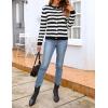 imageZeagoo Womens 2025 Cardigan Sweaters Button Down Crew Neck Open Front Long Sleeve Knit Cropped JacketsBlack White