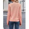 imageZeagoo Womens 2025 Cardigan Sweaters Button Down Crew Neck Open Front Long Sleeve Knit Cropped JacketsPink