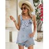 imageZeagoo Womens Summer Tank Tops 2025 Pleated Square Neck Loose Fit Casual Flowy Tunic Sleeveless ShirtsDh62