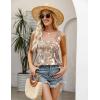 imageZeagoo Womens Summer Tank Tops 2025 Pleated Square Neck Loose Fit Casual Flowy Tunic Sleeveless ShirtsMz453