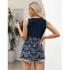 imageZeagoo Womens Summer Tank Tops 2025 Pleated Square Neck Loose Fit Casual Flowy Tunic Sleeveless ShirtsMz791