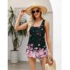imageZeagoo Womens Summer Tank Tops 2025 Pleated Square Neck Loose Fit Casual Flowy Tunic Sleeveless ShirtsSf31