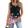 imageZeagoo Womens Summer Tank Tops 2025 Pleated Square Neck Loose Fit Casual Flowy Tunic Sleeveless ShirtsSf31