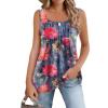 Tye Dye Red Flower