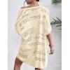 imageZeagoo Lightweight Summer Crochet Cardigan for Women Short Sleeve Kimono Boho Oversized Open Front Knitted CardiganCream Beige