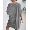 imageZeagoo Lightweight Summer Crochet Cardigan for Women Short Sleeve Kimono Boho Oversized Open Front Knitted CardiganDark Grey