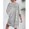 imageZeagoo Lightweight Summer Crochet Cardigan for Women Short Sleeve Kimono Boho Oversized Open Front Knitted CardiganGrey