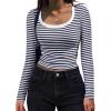 Navy White Stripe