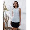 imageZeagoo Womens High Neck Tank Top 2025 Summer Casual Ribbed Knit Slim Fitted Basic Textured Sleeveless ShirtsAfloral Black