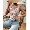 imageZeagoo Womens High Neck Tank Top 2025 Summer Casual Ribbed Knit Slim Fitted Basic Textured Sleeveless ShirtsAfloral Orange